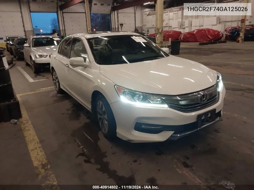 2016 Honda Accord Ex VIN: 1HGCR2F74GA125026 Lot: 40914802