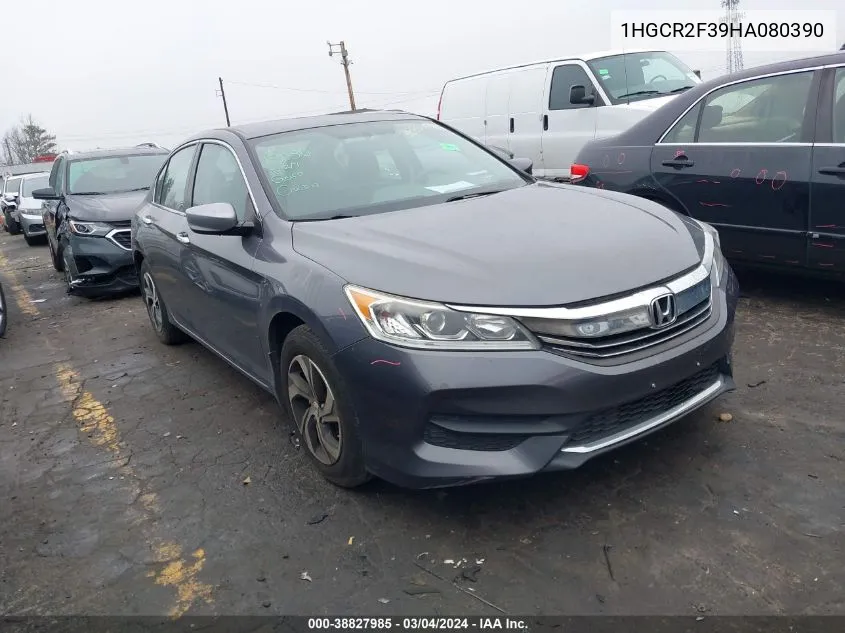 2017 Honda Accord Lx VIN: 1HGCR2F39HA080390 Lot: 38827985