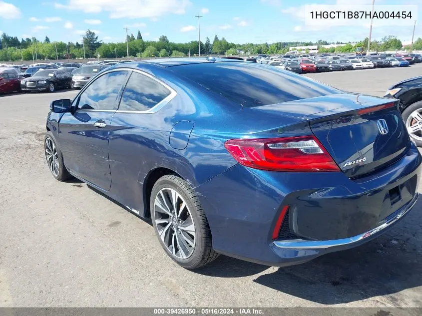 2017 Honda Accord Ex-L VIN: 1HGCT1B87HA004454 Lot: 39426950