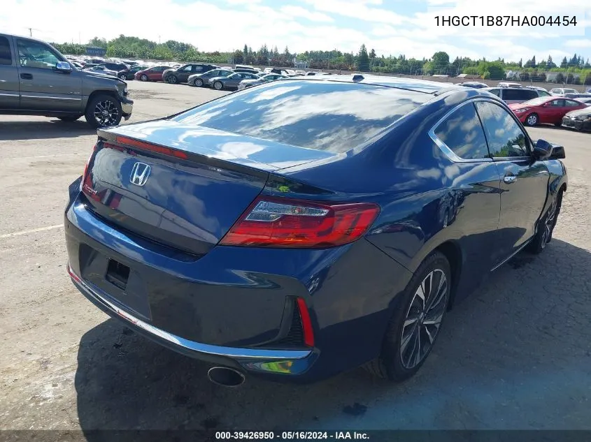 2017 Honda Accord Ex-L VIN: 1HGCT1B87HA004454 Lot: 39426950