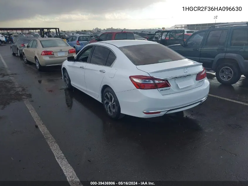 1HGCR2F36HA096630 2017 Honda Accord Lx