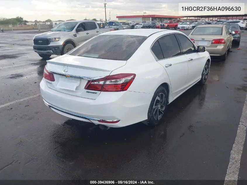 1HGCR2F36HA096630 2017 Honda Accord Lx