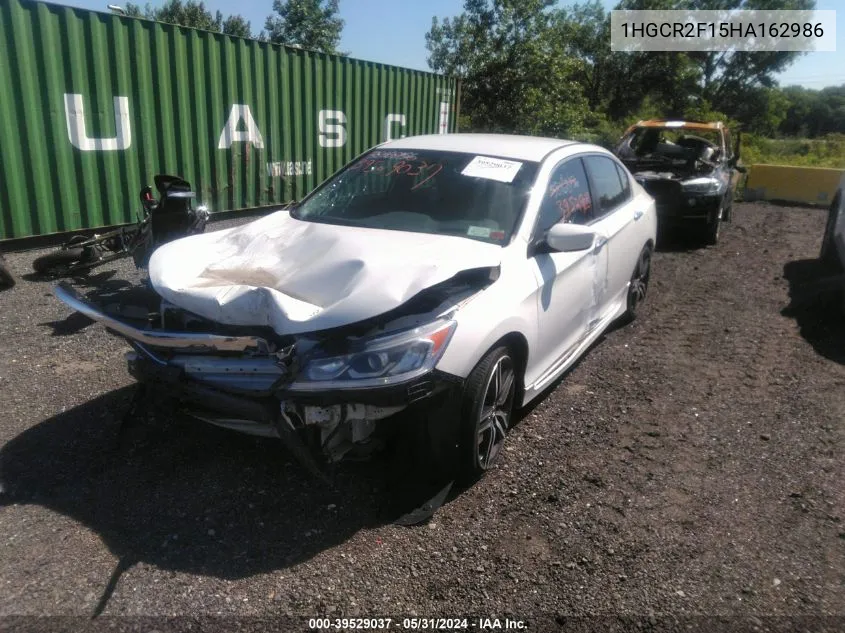 1HGCR2F15HA162986 2017 Honda Accord Sport Se