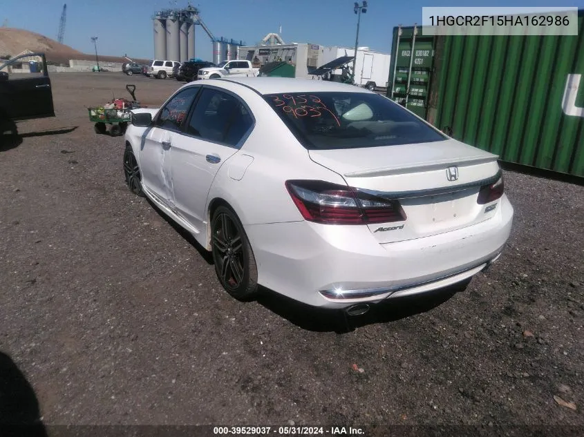 1HGCR2F15HA162986 2017 Honda Accord Sport Se