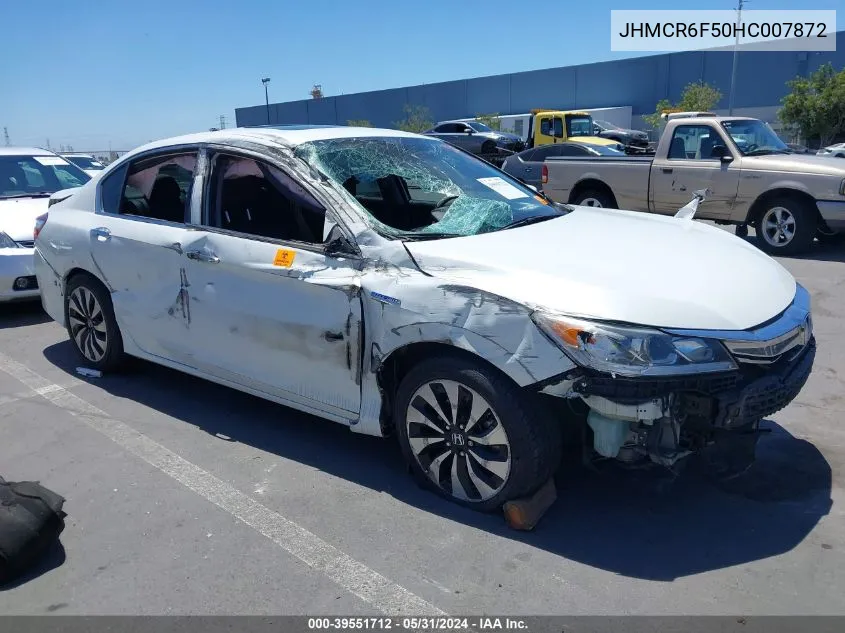 JHMCR6F50HC007872 2017 Honda Accord Hybrid Ex-L