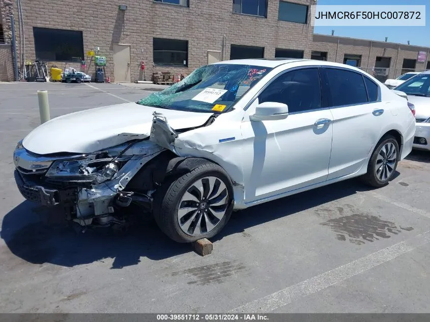 JHMCR6F50HC007872 2017 Honda Accord Hybrid Ex-L