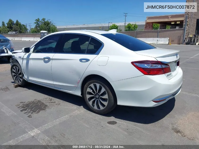 JHMCR6F50HC007872 2017 Honda Accord Hybrid Ex-L