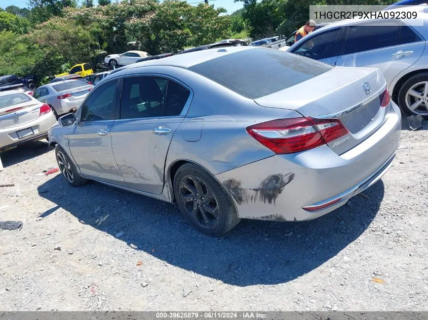 1HGCR2F9XHA092309 2017 Honda Accord Ex-L