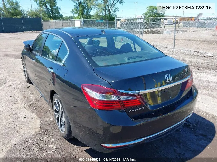 2017 Honda Accord Ex VIN: 1HGCR2F03HA023916 Lot: 39659538