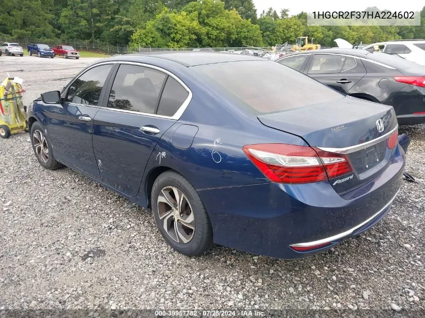 1HGCR2F37HA224602 2017 Honda Accord Lx