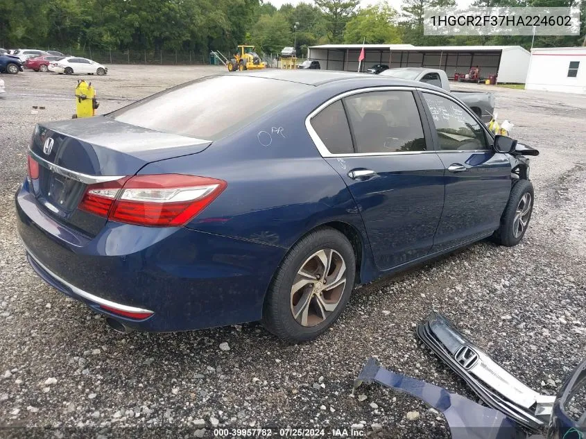 2017 Honda Accord Lx VIN: 1HGCR2F37HA224602 Lot: 40298239