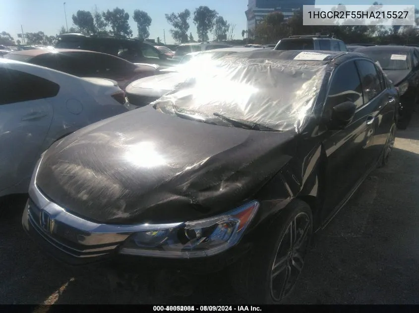 2017 Honda Accord Sport VIN: 1HGCR2F55HA215527 Lot: 40052084