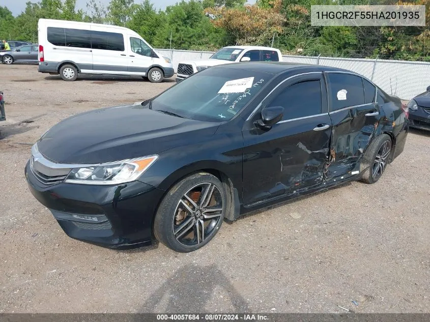 1HGCR2F55HA201935 2017 Honda Accord Sport