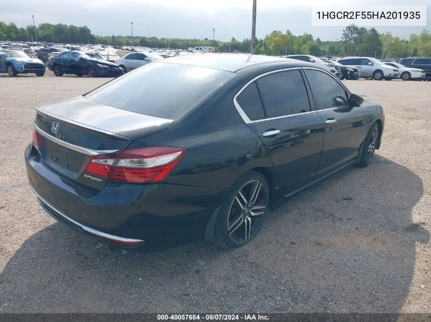 1HGCR2F55HA201935 2017 Honda Accord Sport