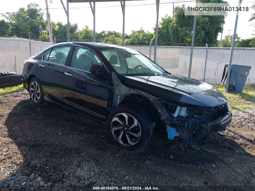 2017 Honda Accord Ex-L V6 VIN: 1HGCR3F89HA013418 Lot: 40163076