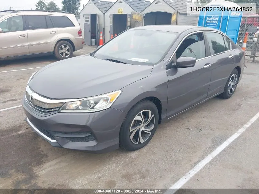 1HGCR2F3XHA264852 2017 Honda Accord Lx