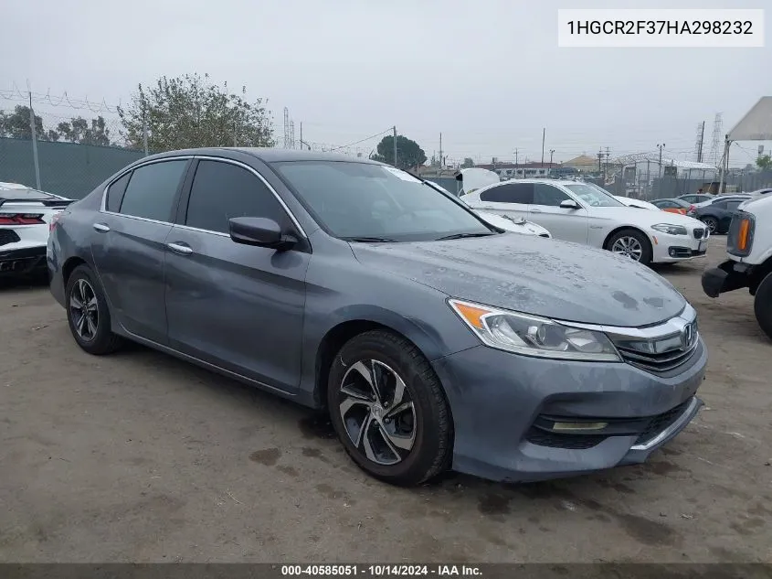 1HGCR2F37HA298232 2017 Honda Accord Lx