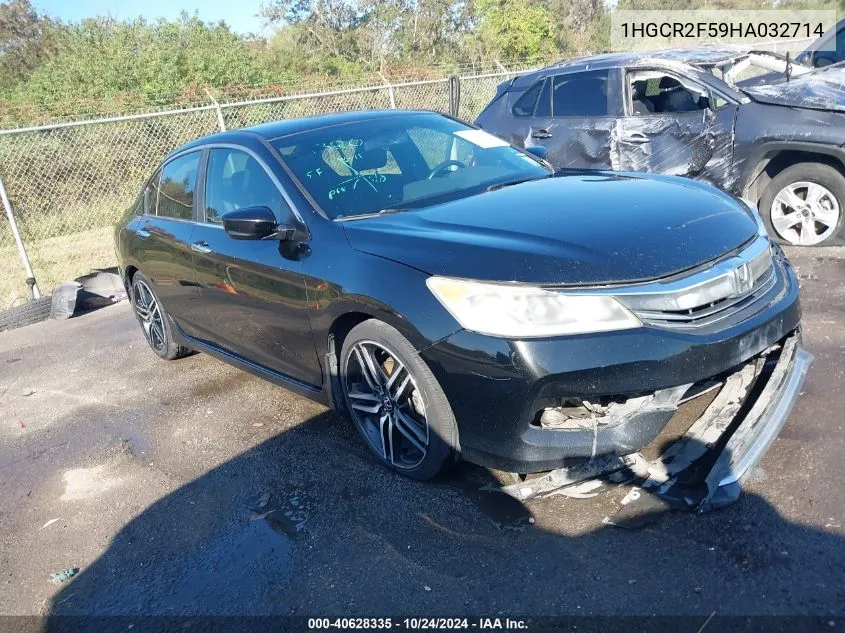 1HGCR2F59HA032714 2017 Honda Accord Sport