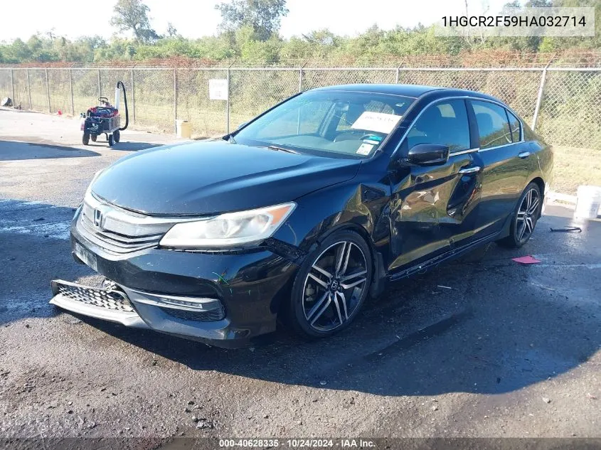 1HGCR2F59HA032714 2017 Honda Accord Sport