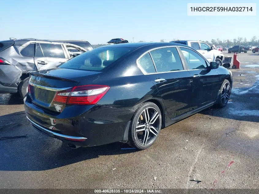 1HGCR2F59HA032714 2017 Honda Accord Sport