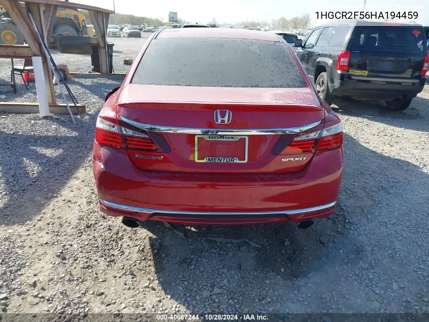 1HGCR2F56HA194459 2017 Honda Accord Sport