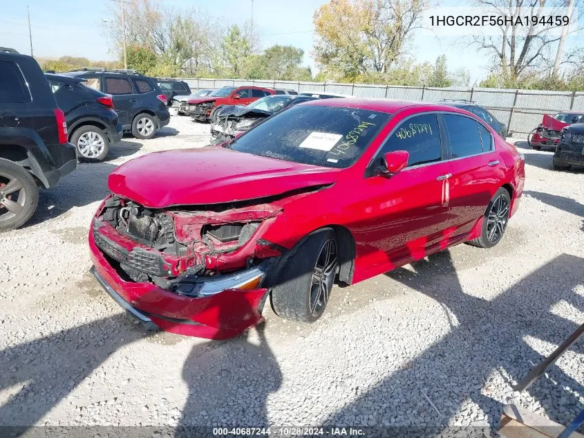 2017 Honda Accord Sport VIN: 1HGCR2F56HA194459 Lot: 40687244