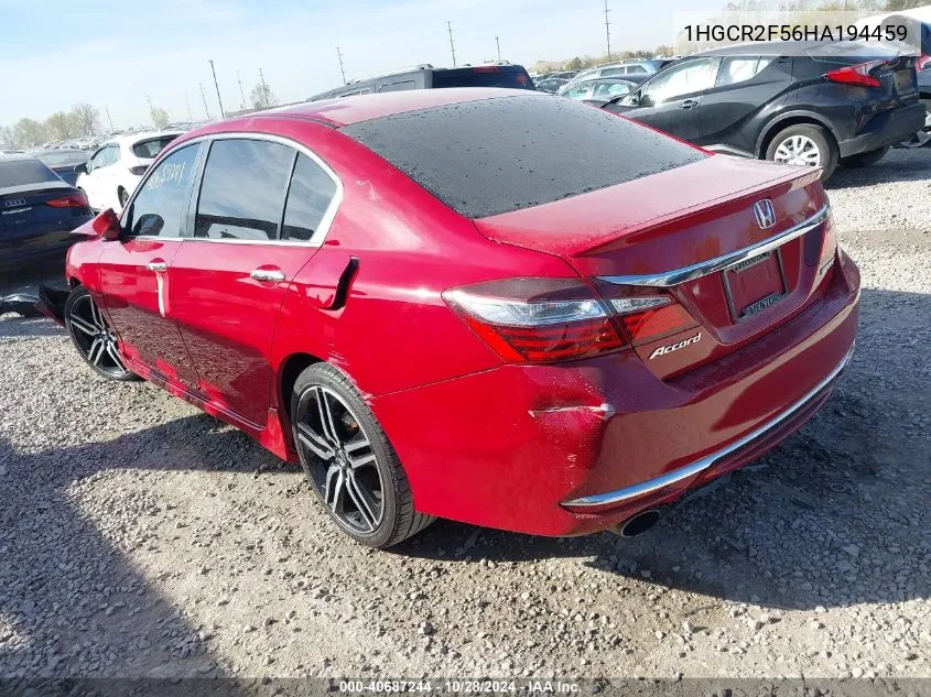 1HGCR2F56HA194459 2017 Honda Accord Sport