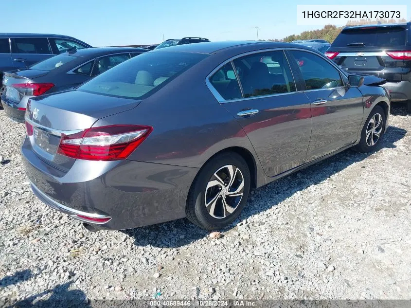 2017 Honda Accord Lx VIN: 1HGCR2F32HA173073 Lot: 40689446