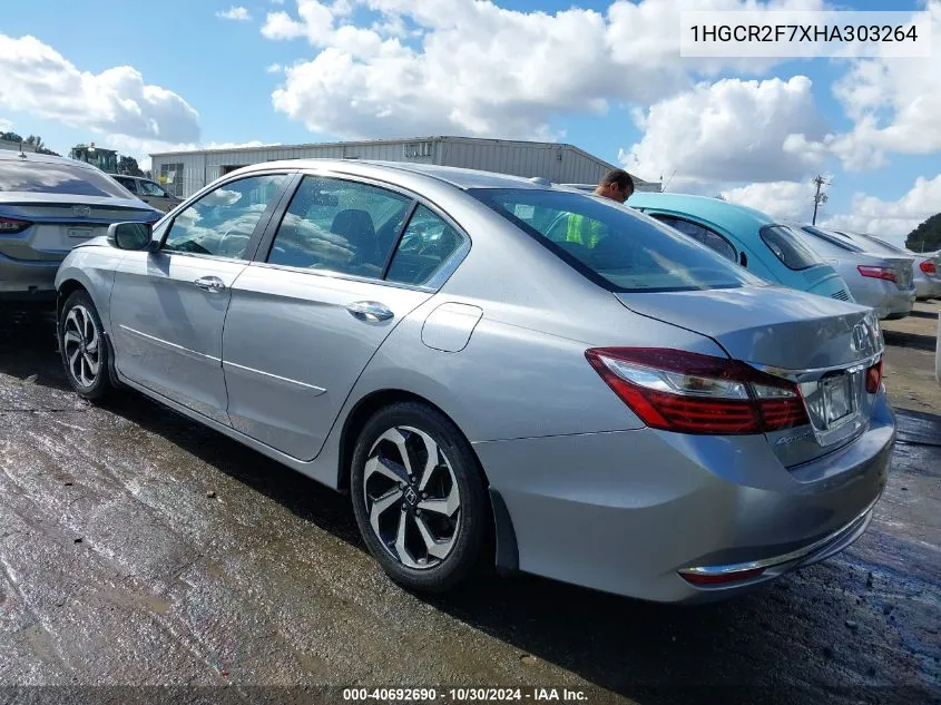 1HGCR2F7XHA303264 2017 Honda Accord Ex