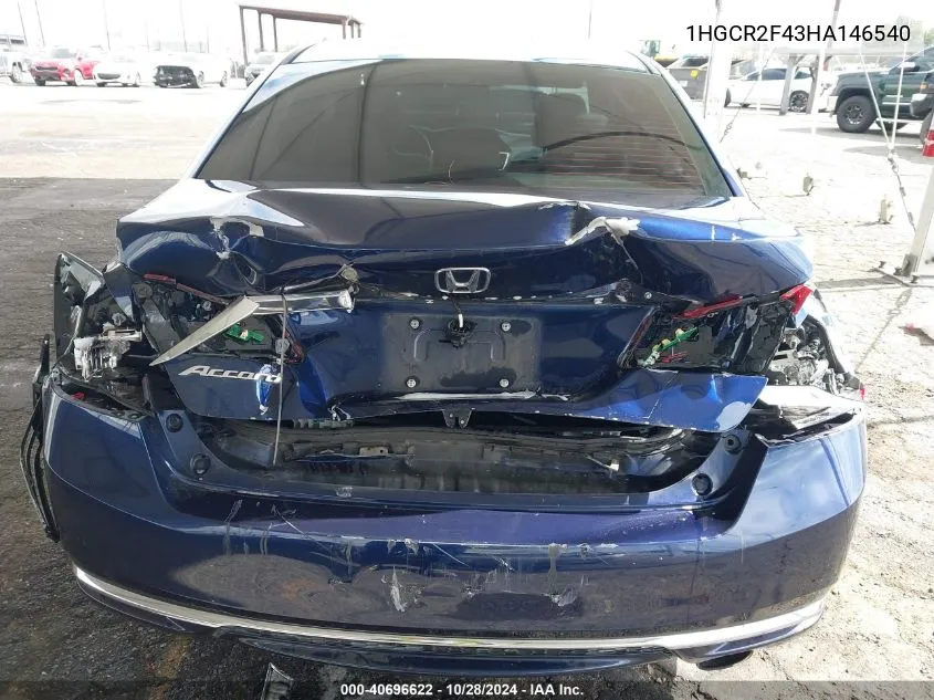 1HGCR2F43HA146540 2017 Honda Accord Lx