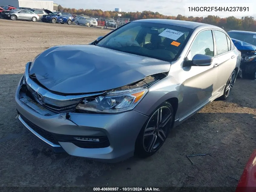 2017 Honda Accord Sport VIN: 1HGCR2F54HA237891 Lot: 40698957