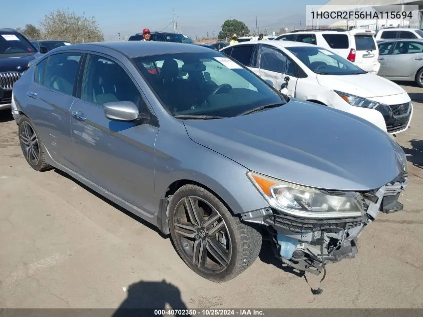 2017 Honda Accord Sport VIN: 1HGCR2F56HA115694 Lot: 40702350