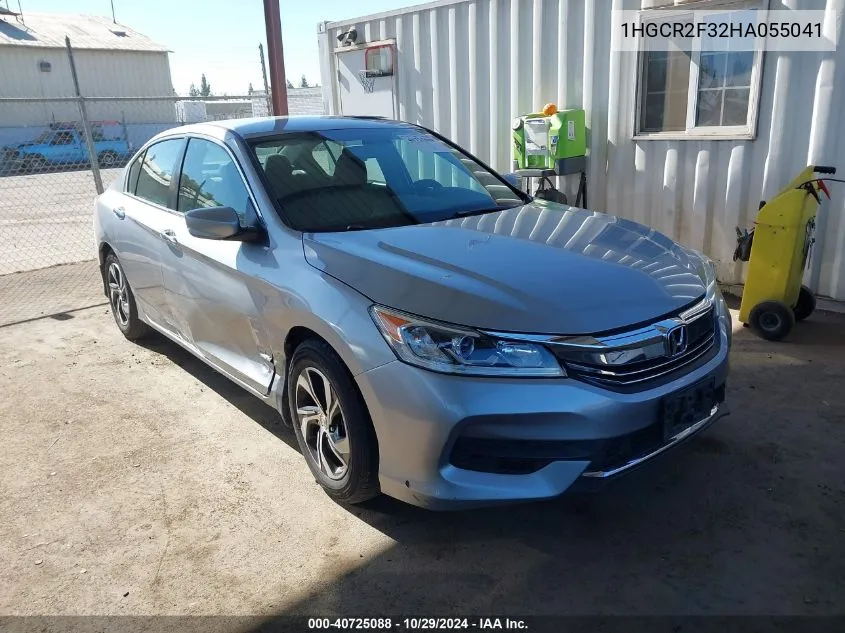 2017 Honda Accord Lx VIN: 1HGCR2F32HA055041 Lot: 40725088