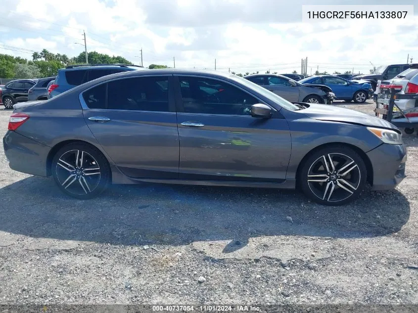 2017 Honda Accord Sport VIN: 1HGCR2F56HA133807 Lot: 40737054