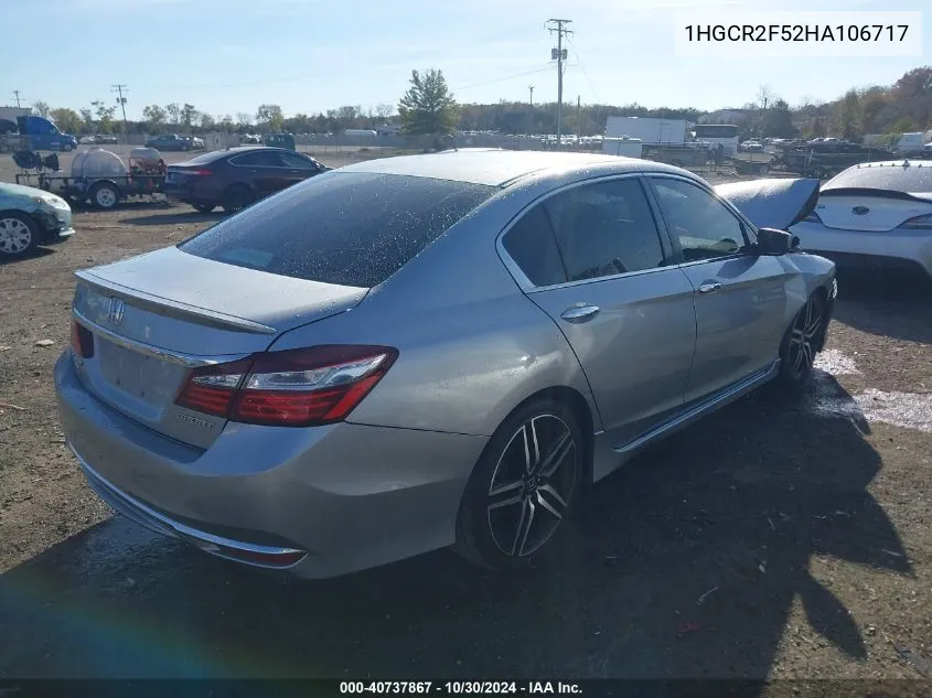 1HGCR2F52HA106717 2017 Honda Accord Sport