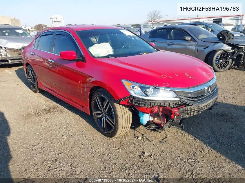 1HGCR2F53HA196783 2017 Honda Accord Sport