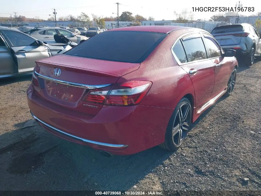 1HGCR2F53HA196783 2017 Honda Accord Sport