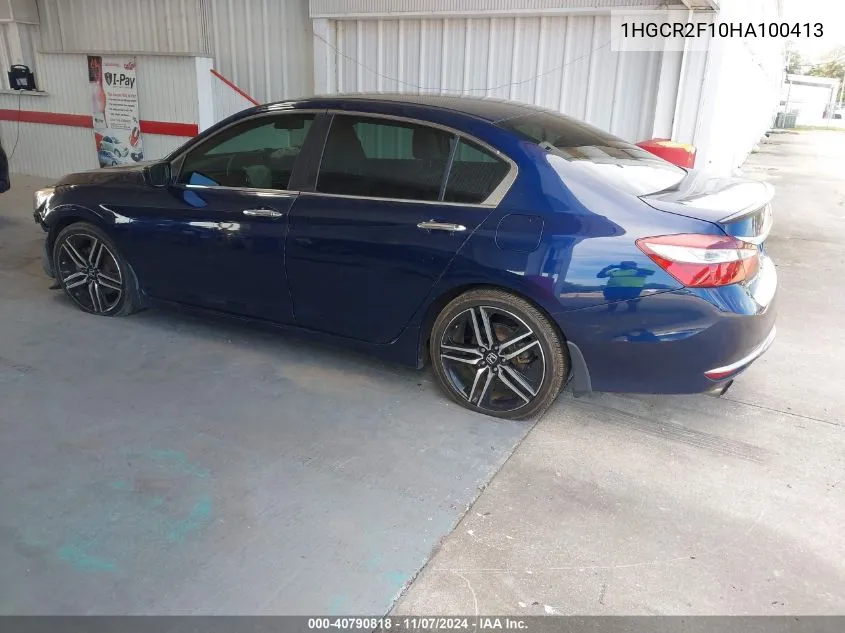 2017 Honda Accord Sport Se VIN: 1HGCR2F10HA100413 Lot: 40790818