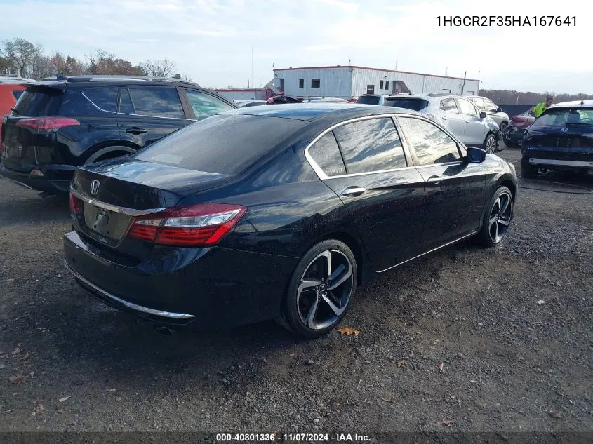 2017 Honda Accord Lx VIN: 1HGCR2F35HA167641 Lot: 40801336