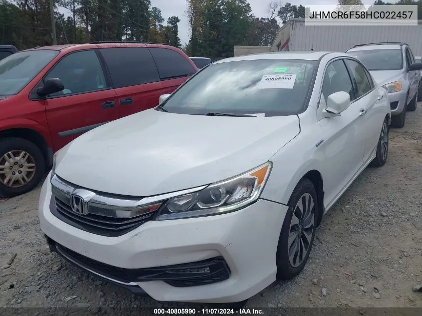 2017 Honda Accord Hybrid Ex-L VIN: JHMCR6F58HC022457 Lot: 40805990