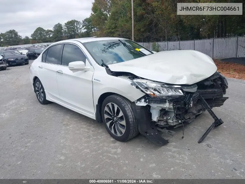 2017 Honda Accord Hybrid Touring VIN: JHMCR6F73HC004661 Lot: 40806581