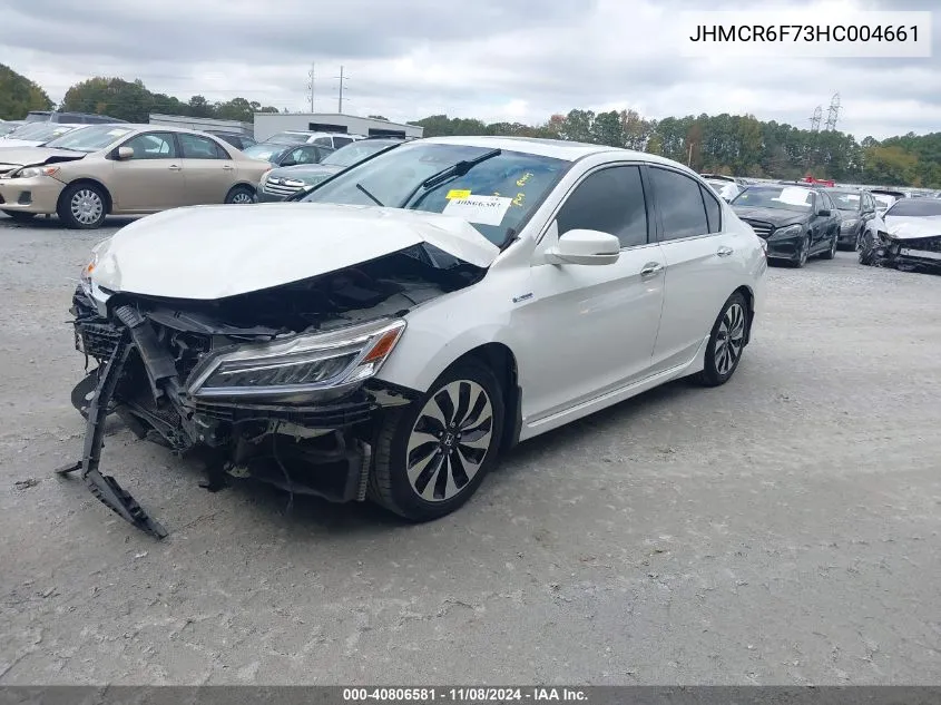 2017 Honda Accord Hybrid Touring VIN: JHMCR6F73HC004661 Lot: 40806581