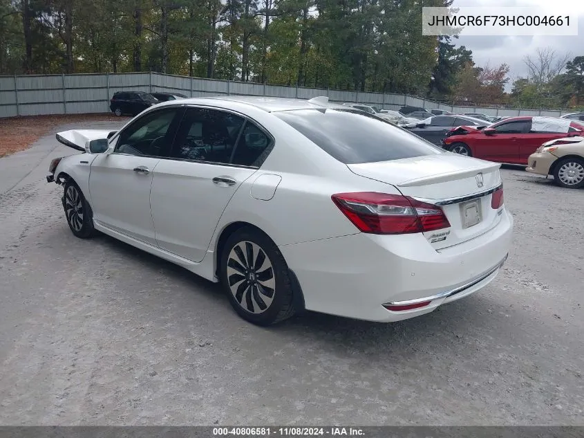 2017 Honda Accord Hybrid Touring VIN: JHMCR6F73HC004661 Lot: 40806581