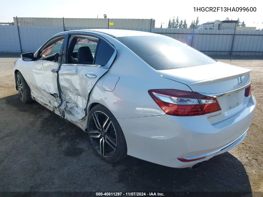 2017 Honda Accord Sport Se VIN: 1HGCR2F13HA099600 Lot: 40811297