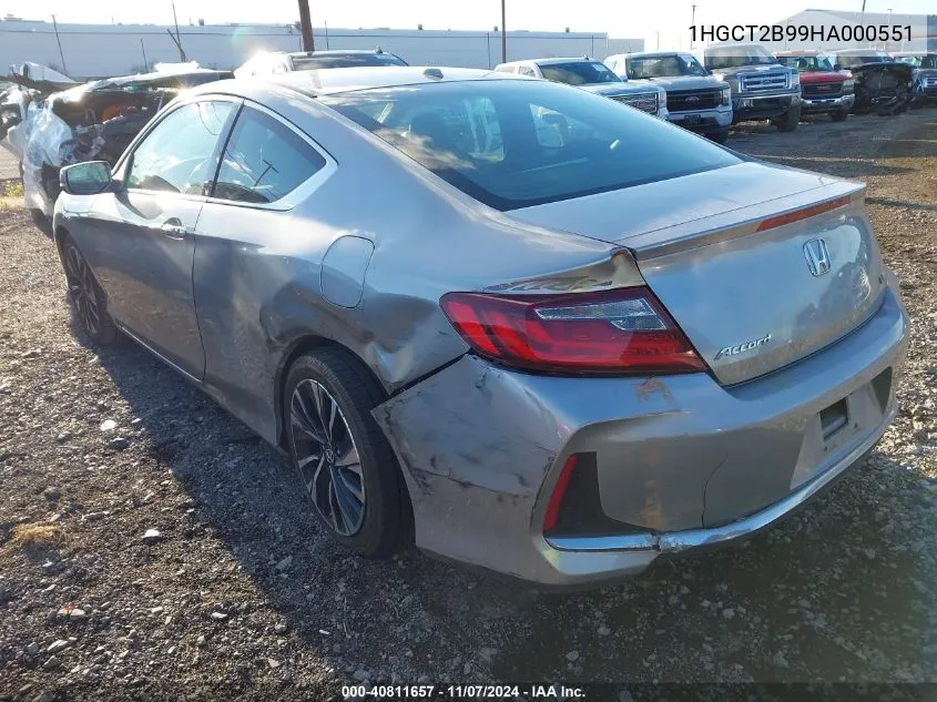 2017 Honda Accord Ex-L V6 VIN: 1HGCT2B99HA000551 Lot: 40811657