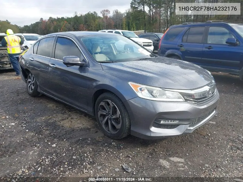 2017 Honda Accord Ex VIN: 1HGCR2F78HA232176 Lot: 40858011