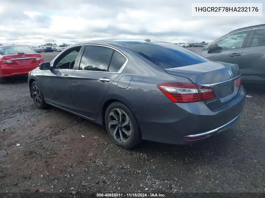 2017 Honda Accord Ex VIN: 1HGCR2F78HA232176 Lot: 40858011