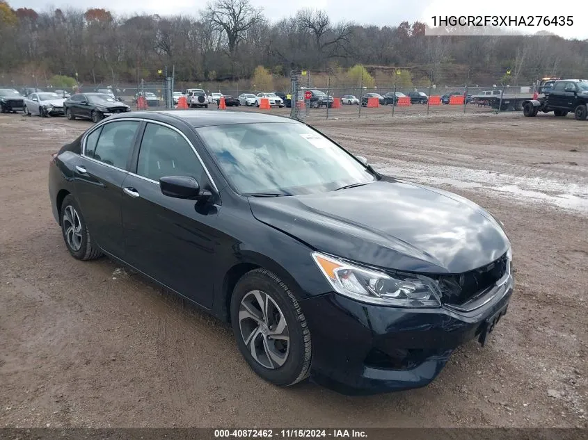 2017 Honda Accord Lx VIN: 1HGCR2F3XHA276435 Lot: 40872462