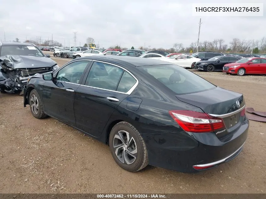 2017 Honda Accord Lx VIN: 1HGCR2F3XHA276435 Lot: 40872462