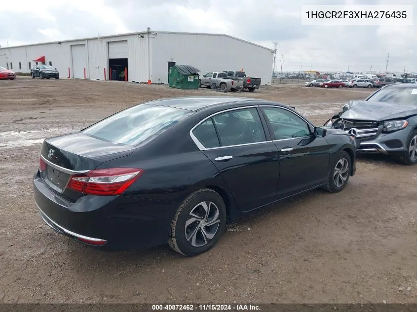 2017 Honda Accord Lx VIN: 1HGCR2F3XHA276435 Lot: 40872462